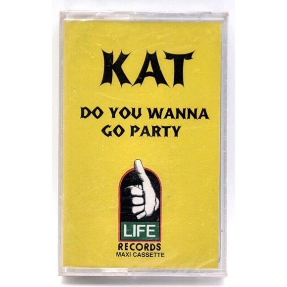 KAT - DO YOU WANNA GO PARTY  - HIP HOP CASSETTE - SEALED! LIFE RECORDS 1993 BASS - Picture 1 of 3